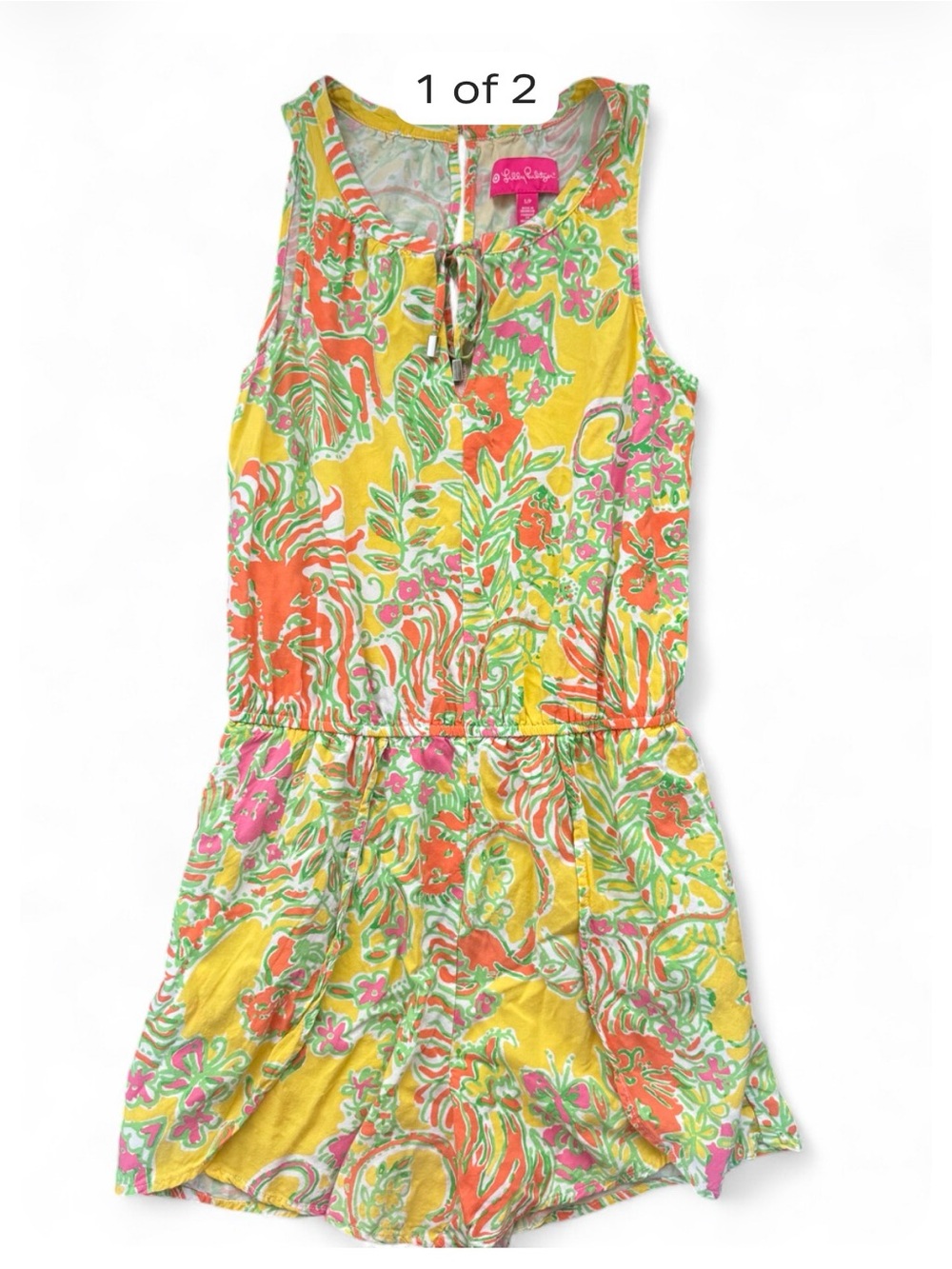 Lilly Pulitzer Girls Floral Print Bottoms in Pink, Yellow, Green